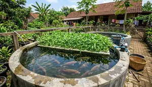 Cara Membuat Kolam Gurame Sekaligus Menanam Kangkung, Cocok untuk Lahan Terbatas
