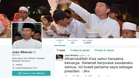 Presiden Joko Widodo (Jokowi) akhirnya kembali turut memeriahkan lini masa Twitter dengan akun @jokowi.