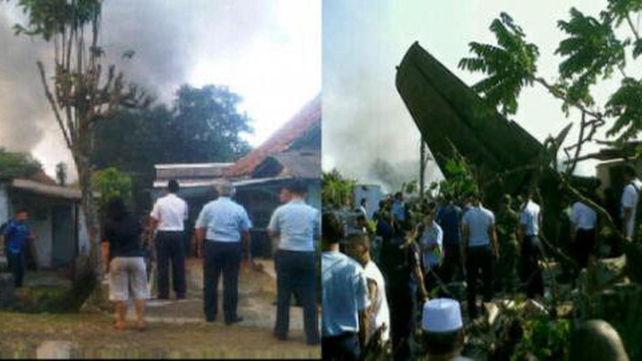 TNI AU: Fokker jatuh tiba-tiba dari langit