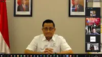 Mensos Juliari dalam acara Penyerahan Piagam Duta Difabel-Preneur Indonesia dalam acara talkshow “BUMN Ramah Difabel” sebagai rangkaian acara Jakarta Marketing Week 2020 yang digelar Markplus Inc. secara daring, Rabu.