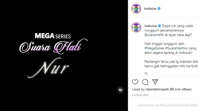 Suara Hati Nur (Instagram)