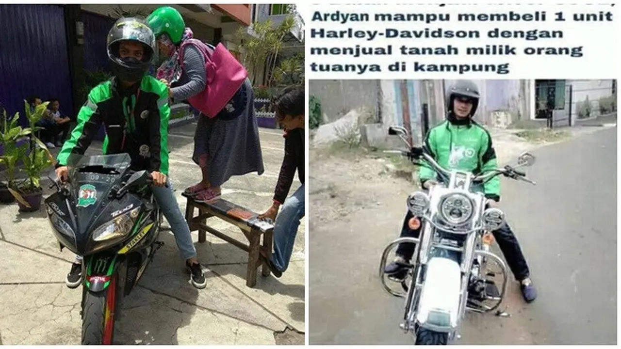 Momen saat Driver Ojek Online Bawa Motor Gede Ini Bikin Cengar-cengir