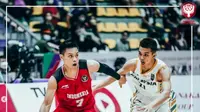 Penampilan Timnas Bola Basket 5x5 Putra Indonesia saat melawan Malaysia di SEA Games, Hanoi, Vietnam (Sumber: PERBASI).