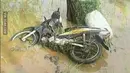 Setelah ngarit buat pangan ternak, nasib apes menghampirinya... (Source: 1cak.com)