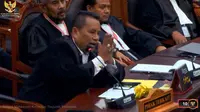 Hotman Paris di sidang sengketa Pilpres 2024, Mahkamah Konstitusi (MK), Rabu (3/4/2024). (Foto: Youtube Mahkamah Konstitusi)