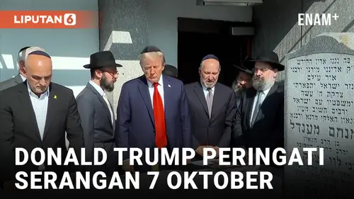 VIDEO: Donald Trump Datangi Peringatan Serangan Hamas 7 Oktober