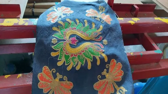 Ilustrasi motif batik di Kelompok Batik Serumpun Berlian (Foto: Liputan6.com/Agustina Melani)