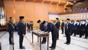 Mendagri Tito Karnavian Lantik Pejabat Baru Kemendagri, Ini Pesannya