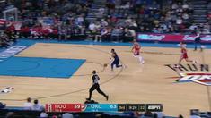 Berita video game recap NBA 2017-2018 antara Oklahoma City Thunder melawan Houston Rockets dengan skor 112-107.