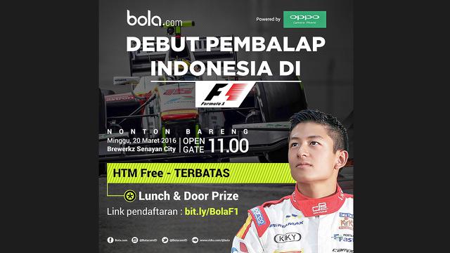 Debut Rio Haryanto (bola.com)