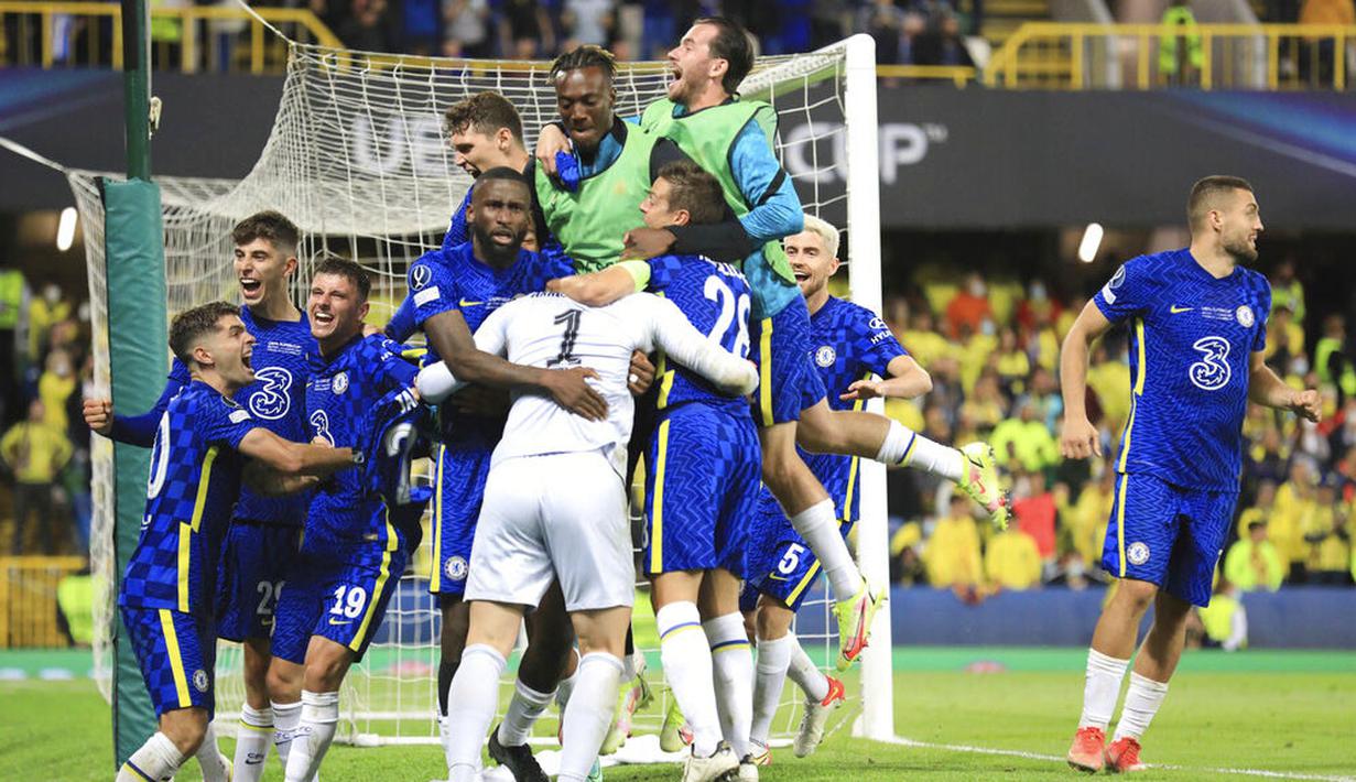 Hasil positif ini tentunya menjadi modal berharga bagi Chelsea jelang mengarungi ajang Premier League musim 2021/2022. (Foto: AP/Peter Morrison)