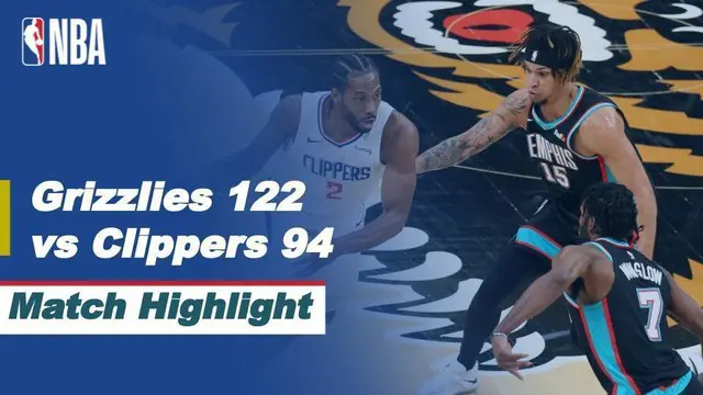 VIDEO: Highlights NBA, Memphis Grizzlies  Kalahkan LA Clippers 122-94