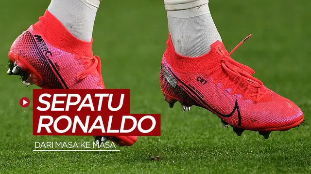 VIDEO TikTok Bola.com: Deretan Sepatu Bintang Juventus, Cristiano Ronaldo dari Masa ke Masa