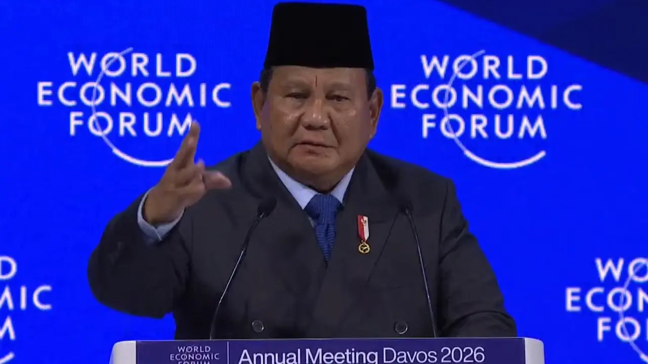 Prabowo Pidato di WEF: Tak Akan Ada Kemakmuran Tanpa Perdamaian