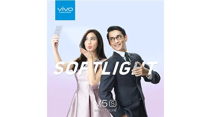 Vivo V5s juga menggunakan teknologi Selfie Softlight terbaru.