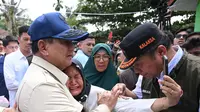 Presiden Prabowo Subianto saat meninjau warga terdampak banjir di sejumlah daerah di Provinsi Sumatera Utara. (Dok. Biro Pers Presiden)