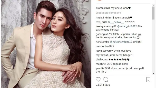 Natasha Wilona dan Verrell Bramasta