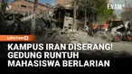 Serangan udara menghantam Universitas Sharif di Teheran, melumpuhkan sistem akademik dan layanan online. Aktivitas belajar terhenti di tengah konflik yang terus memanas.