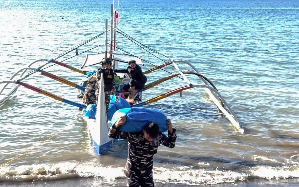 FOTO: TNI AL Gagalkan Penyelundupan Barang Ilegal dari Filipina di Perairan Sulawesi Utara