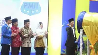 Presiden Jokowi buka Kongres PMII di Palu. (Liputan6.com/Taufiqurrohman)