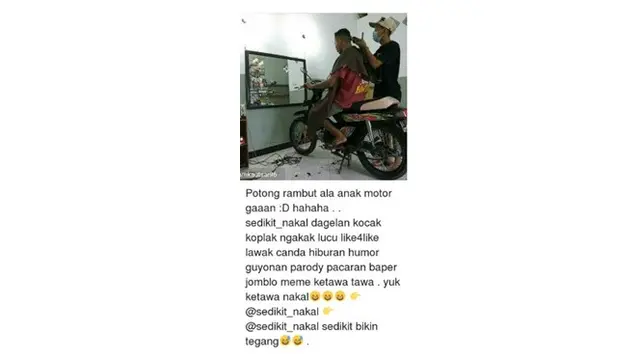 Status Lucu Anak Motor di Media Sosial Ini Bikin Mikir Keras