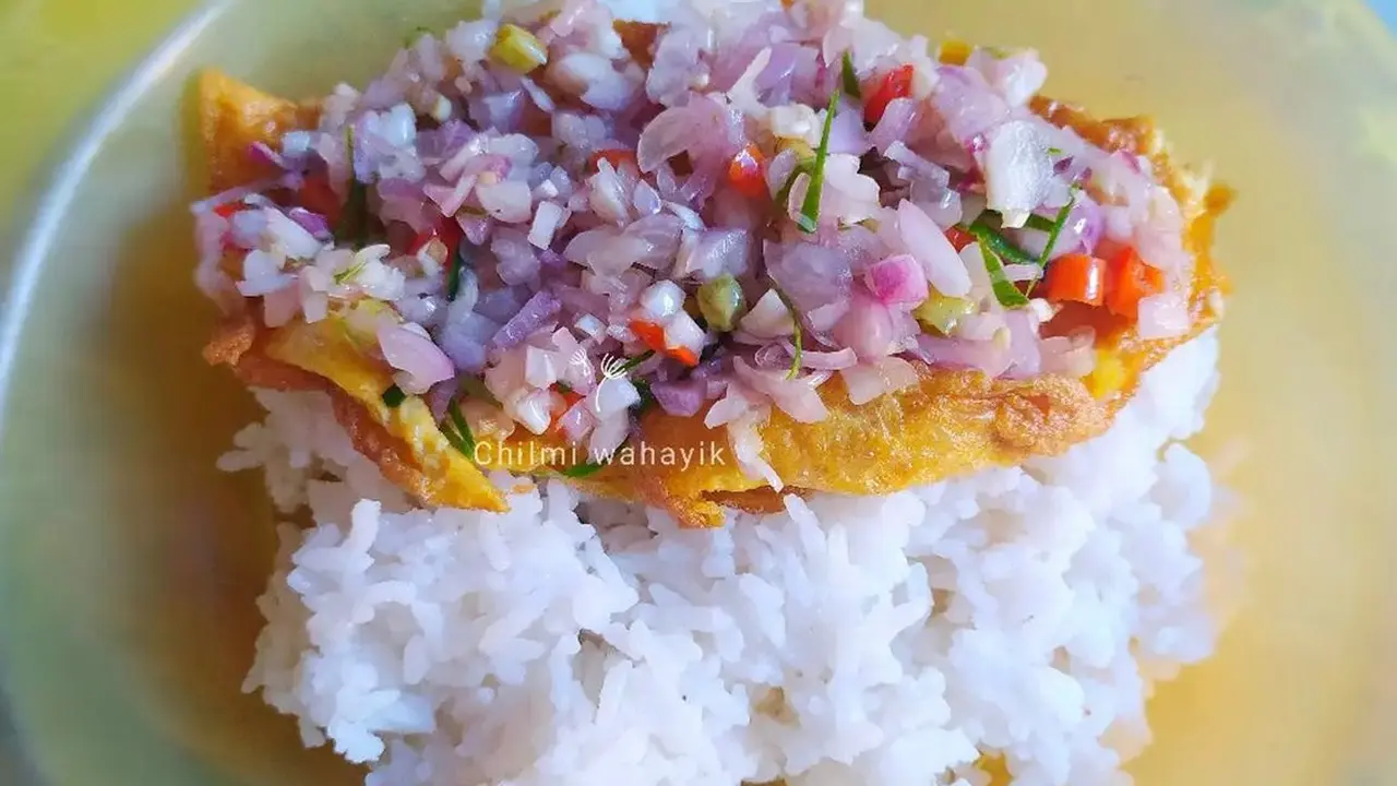 Telur Dadar Sambal Matah