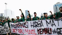 Aliansi Badan Eksekutif Mahasiswa Seluruh Indonesia (BEM SI) menggelar aksi besar-besaran di Patung Kuda Arjuna Wijaya, Jalan Medan Merdeka Barat, Gambir, Jakarta Pusat, DKI Jakarta pada Jumat (20/10/2023) (Istimewa)