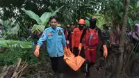 Wanita muda di Purbalingga bunuh diri denga meloncat dari jembatan Sungai Klawing. (Foto: Liputan6.com/Basarnas)