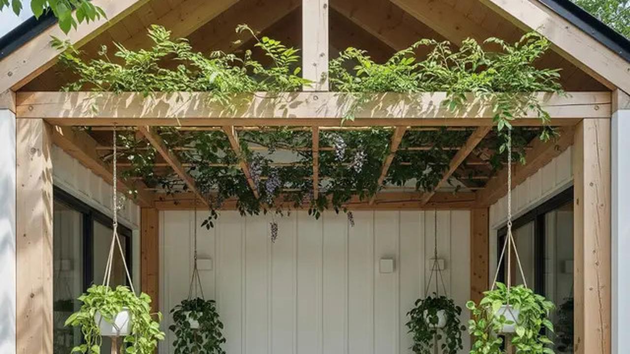 7 Model Teras Rumah Ala Skandinavia dengan Atap Kayu Terbuka yang Natural