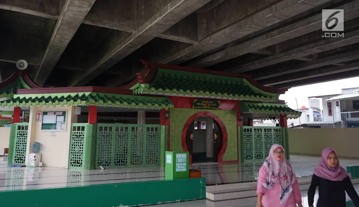 Penampakan Masjid Babah Alun di Tanjung Priok, Jakarta, Rabu (8/5/2019). Masjid Babah Alun mampu menampung lebih dari 300 jemaah. (Liputan6.com/Immanuel Antonius)