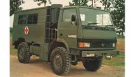Truk asal India ini menjadi Kendaraan militer yang digunakan tim SAR (Search and Rescue) Korps Brigade Mobil (Brimob).