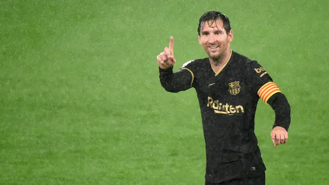 Foto Liga Spanyol: Ansu Fati Kembali Cetak Gol, Barcelona Hajar Celta Vigo 3-0