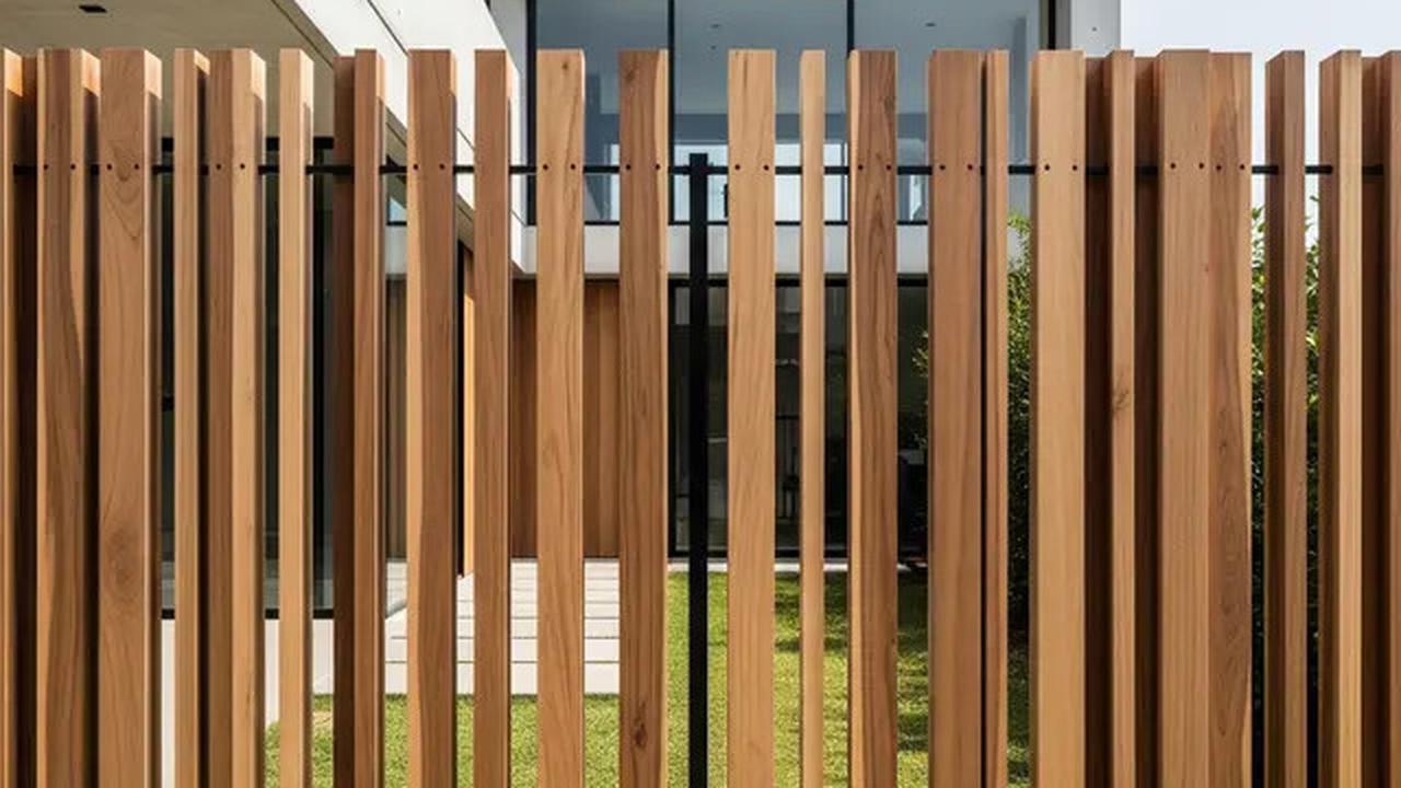 7 Trik Bikin Rumah Sederhana Terlihat Elegan dengan Pagar Kayu Minimalis, Inspirasi Desain yang Hangat dan Modern