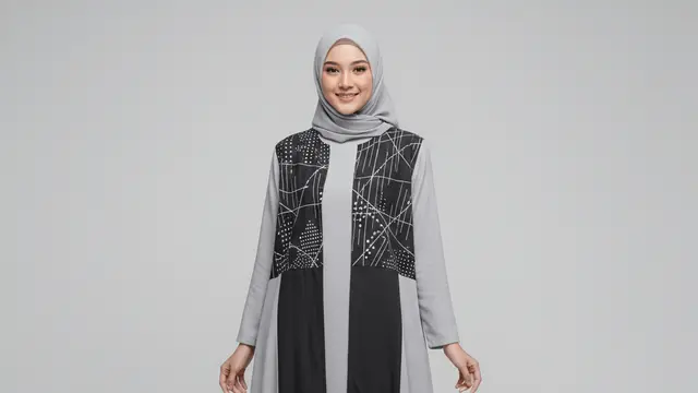 Model Gamis Batik Hijab Modern Model Cardy by Gemini