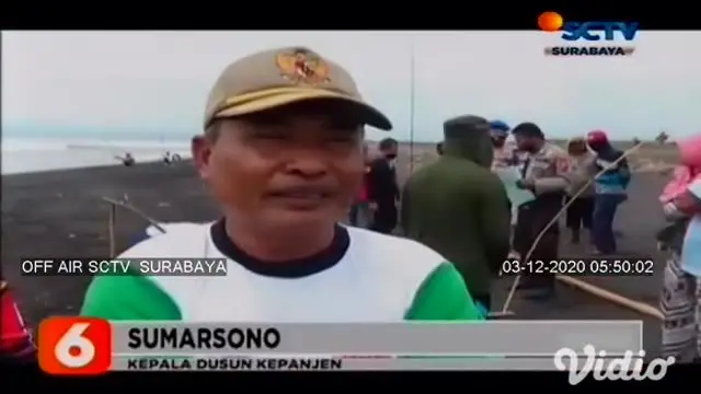 VIDEO: Pemancing Temukan Jenazah Wanita Tanpa Identitas di Pantai Kepanjen Jember