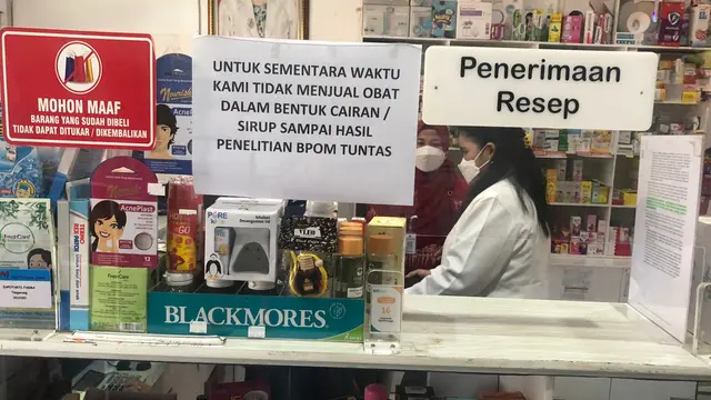 Sidak dan pengawasan obat sirup di apotek serta toko obat di Kota Tangerang, terus dilakukan.