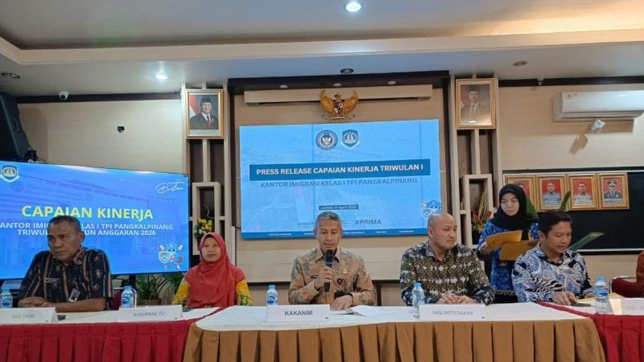 Imigrasi Pangkalpinang Terbitkan Ribuan Paspor di Triwulan I 2026, Optimalkan Layanan Keimigrasian