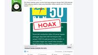 Hoaks diskon tarif listrik 50 persen beredar di tengah masyarakat.