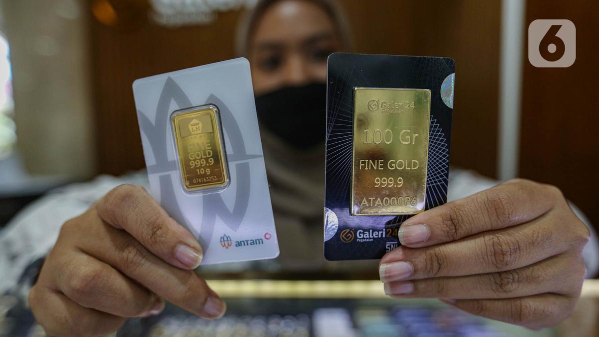 Harga Emas Antam Hari Ini 9 Mei 2025 Merosot Tajam, 1 Gram Dipatok Segini