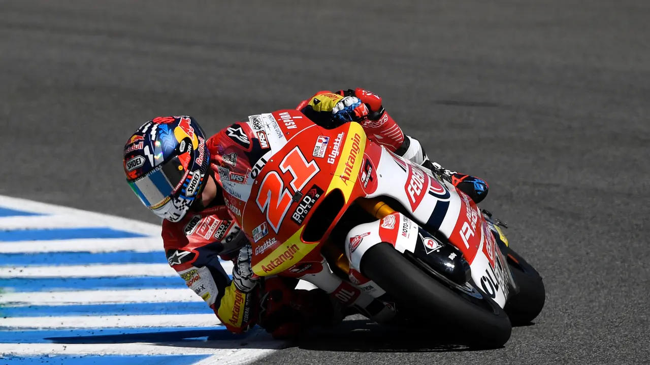 Pembalap Federal Oil Gresini, Fabio Di Giannantonio.
