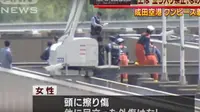 Temuan jasad wanita misterius di atap Bandara Narita Jepang. (Screen Grab)