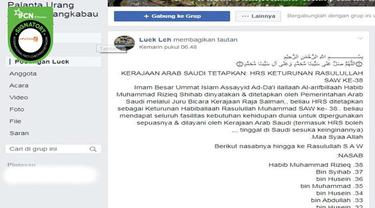 Cek Fakta Hoaks Kerajaan Arab Saudi Tetapkan Rizieq Shihab Keturunan Nabi Muhammad Cek Fakta Liputan6 Com