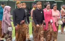 Berpakaian Jawa Solo, Gibran dan Selvi Hadiri Ulang Tahun Naik Takhta KGPAA Mangkunagoro X