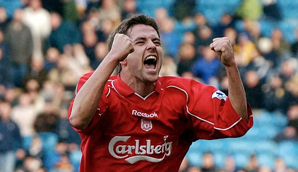 Michael Owen - Penampilan apik bintang Liverpool ini membuat Real Madrid memboyongnya ke Santiago Bernabeu pada musim panas 2004. (AFP/Paul Barker)