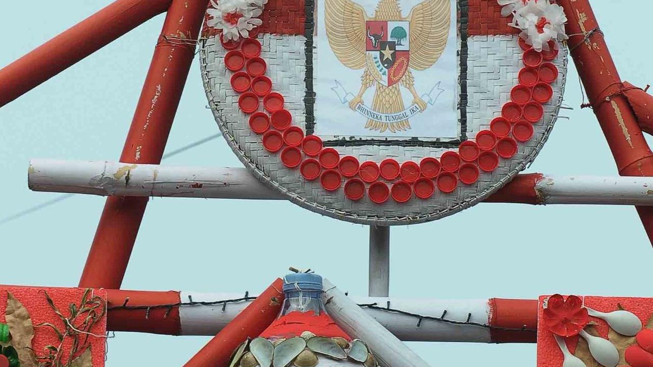 Kreasi warga yang dibuat untuk memeriahkan HUT ke-78 Kemerdekaan Republik Indonesia ini diinisiasi oleh warga sendiri untuk bersilaturahmi dan bergotong royong.