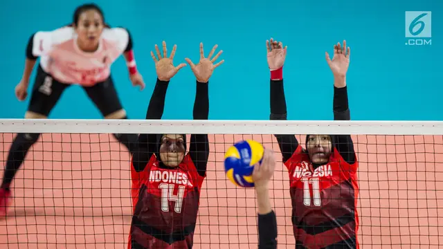 Tim Voli Putri Indonesia Vs Thailand