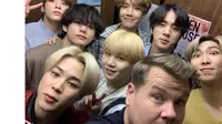 James Corden dan BTS (Twitter/ JKCorden)