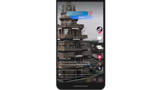 fitur tag location TikTok