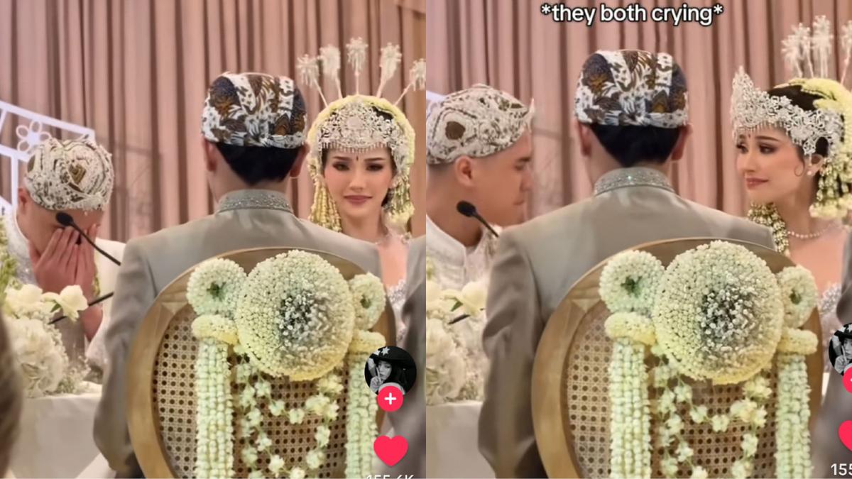 Detik-Detik Al Ghazali dan Alyssa Daguise Menangis Usai Sah Jadi Suami Istri