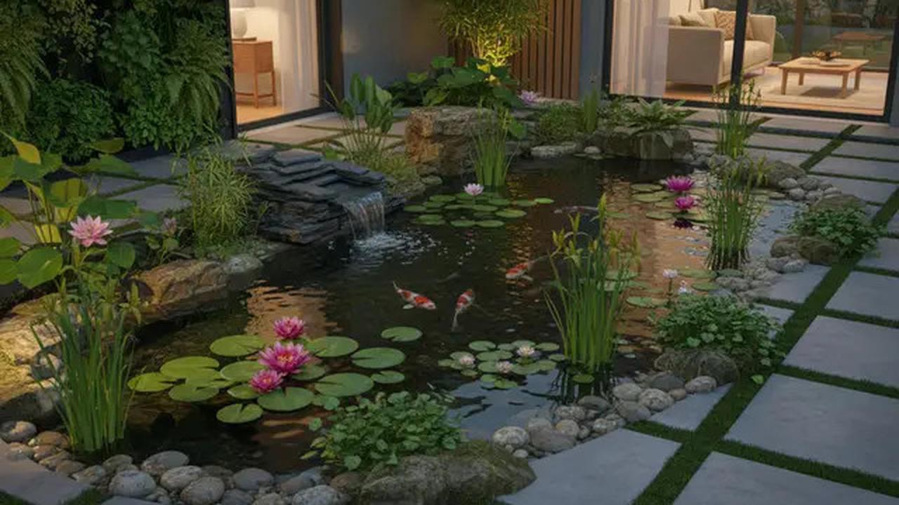 7 Desain Kolam Ikan Estetik di Teras Rumah 2025, Bikin Hunian Makin Asri dan Menenangkan
